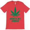 Support Liver Cancer Awareness With A Emerald Cannabis Leaf T-Shirt