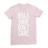 boat hair don't care Ladies Fitted T-Shirt