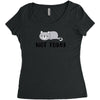 Cat Says Not Today Women's Triblend Scoop T-shirt