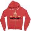 Wildlife Camping Zipper Hoodie