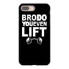 bro do you even lift baseball raglan iPhone 8 Plus