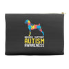 boxers support autism awareness Accessory Pouches