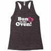 Bun in the Oven with Heart Baby Girl Racerback Tank
