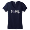 saint Women's V-Neck T-Shirt