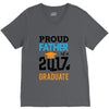 Class of 2017 Proud Father Graduation V-Neck Tee