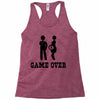 game over  funny pregnancy Racerback Tank