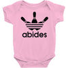 the dude abides Baby Onesie