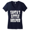 santa's little helper Women's V-Neck T-Shirt
