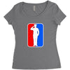 bestaande uit militair Women's Triblend Scoop T-shirt