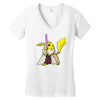pikachu jedi marron Women's V-Neck T-Shirt