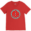 chevron circle V-Neck Tee