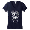 Life After Death Mess With My Wife Women's V-Neck T-Shirt