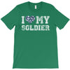 i love my soldier navy camouflage T-Shirt