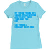 my friend thinks he's smart Ladies Fitted T-Shirt