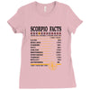 Scorpio Facts Zodiac Ladies Fitted T-Shirt