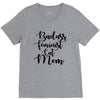 badass feminist cat mom V-Neck Tee