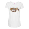 Daddy's Favorite Girl Maternity Scoop Neck T-shirt
