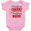 christmas cheer i thought you said christmas beer Baby Bodysuit