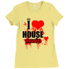 i love house music t shirt men logo3 new t shirt clothing design men Ladies Fitted T-Shirt