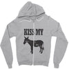 kiss my ass Zipper Hoodie