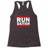 run saiyan Racerback Tank