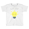 lit af kawaii light bulb Toddler T-shirt