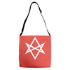 thelema sign Adjustable Strap Totes