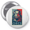 for the orcs Pin-back button
