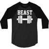 new beast dumbbell muscle 3/4 Sleeve Shirt