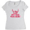 lifes tough Women's Triblend Scoop T-shirt