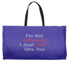 not antisocial Weekender Totes