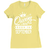 Queens Are Born In September Ladies Fitted T-Shirt