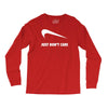 just don't care Long Sleeve Shirts