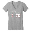 be rational get real t shirt funny math tee pi nerd nerdy geek shirt h Women's V-Neck T-Shirt