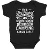 love camping!!! Baby Bodysuit
