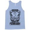 Never Underestimate Dog Rescuer Who Was Born February Tank Top