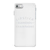 lipstick diamonds champagne iPhone 7 Case