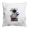 who loves labrador retriever Throw Pillow