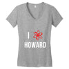 i heart howard Women's V-Neck T-Shirt