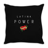 latina power with cute heart Throw Pillow