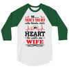 There's This Boy Who Stole My Heart He Calls Me Wife 3/4 Sleeve Shirt