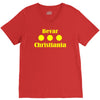 bevar christiania flag logo V-Neck Tee