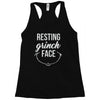 resting grinch face Racerback Tank