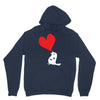 bird love heart animal graph note music party pop art gift Hoodie
