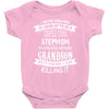 Super Cool Stepmom Of A Freaking Awesome Grandson Baby Onesie
