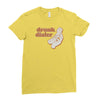 drunk dialer Ladies Fitted T-Shirt