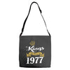 kings are born in 1977 Adjustable Strap Totes