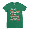 Merry Christmas To Grandma Of Great Awesome Ladies Fitted T-Shirt