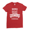driver picks the music passenger shuts his cakehole Ladies Fitted T-Shirt