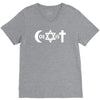 uomo coexist u2 band rock bono musica V-Neck Tee